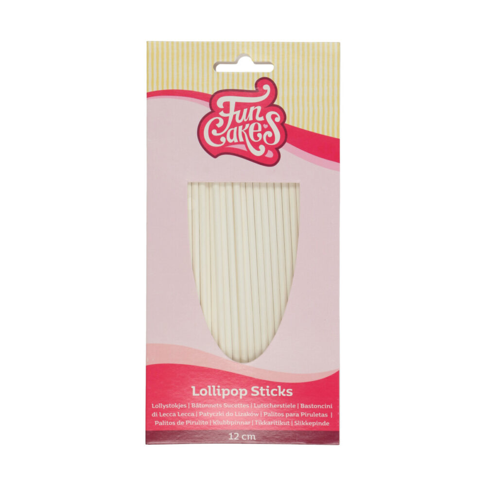 F83200 FunCakes Lollipop Sticks 12cm Lollystokjes