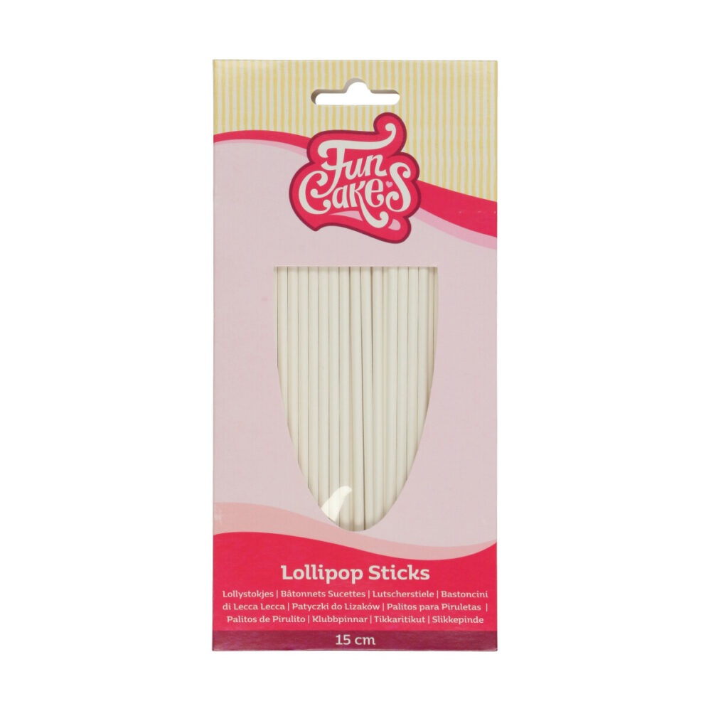 F83210 FunCakes Lollipop Sticks 15cm