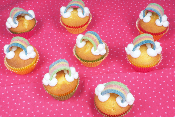 Regenboog Cupcakes
