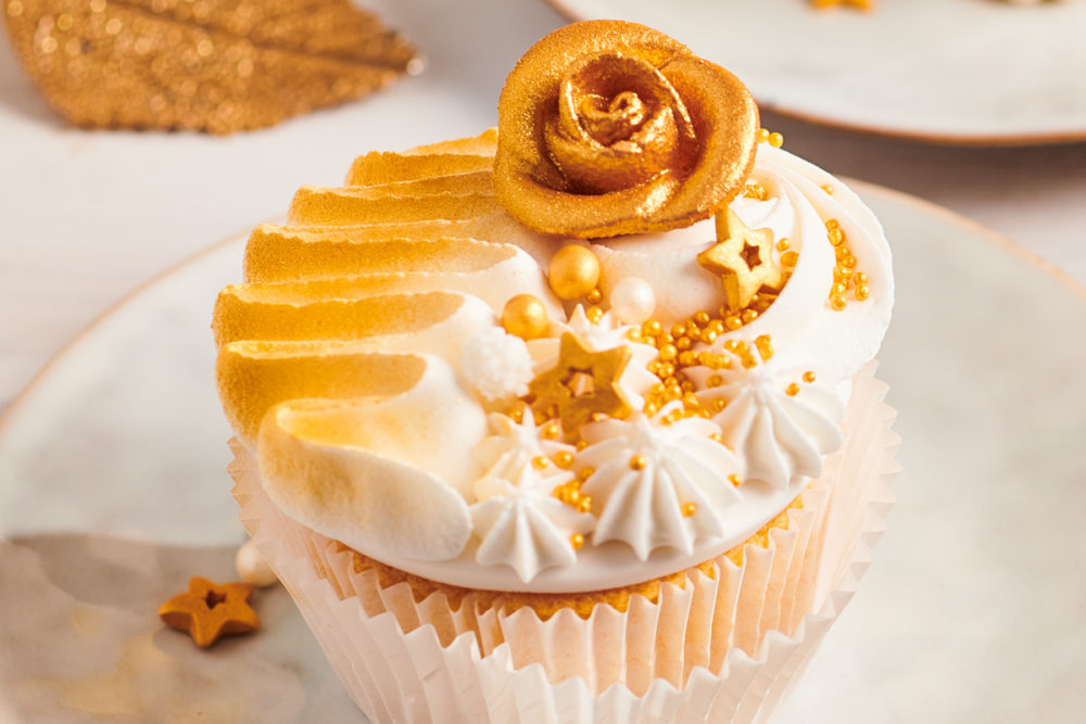 ~ kant Storing vijver Touch of gold cupcakes - FunCakes