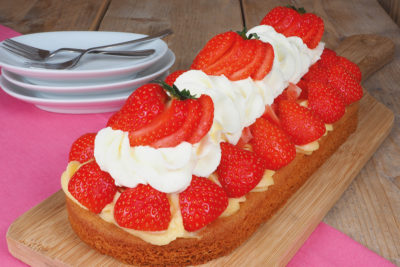 Aardbeien Amandel Slof