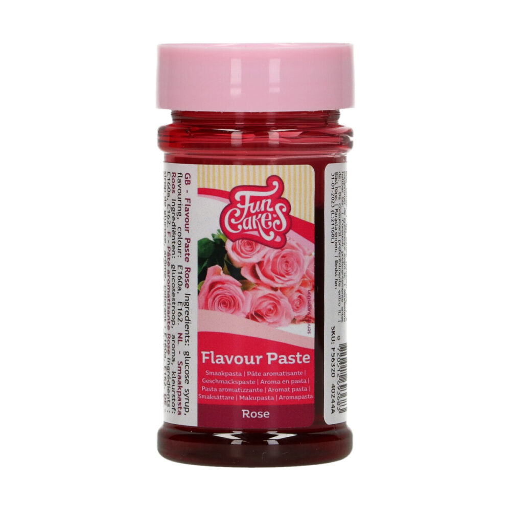 F56320 FunCakes Flavour Paste Rose 100g Flavour Paste Rose