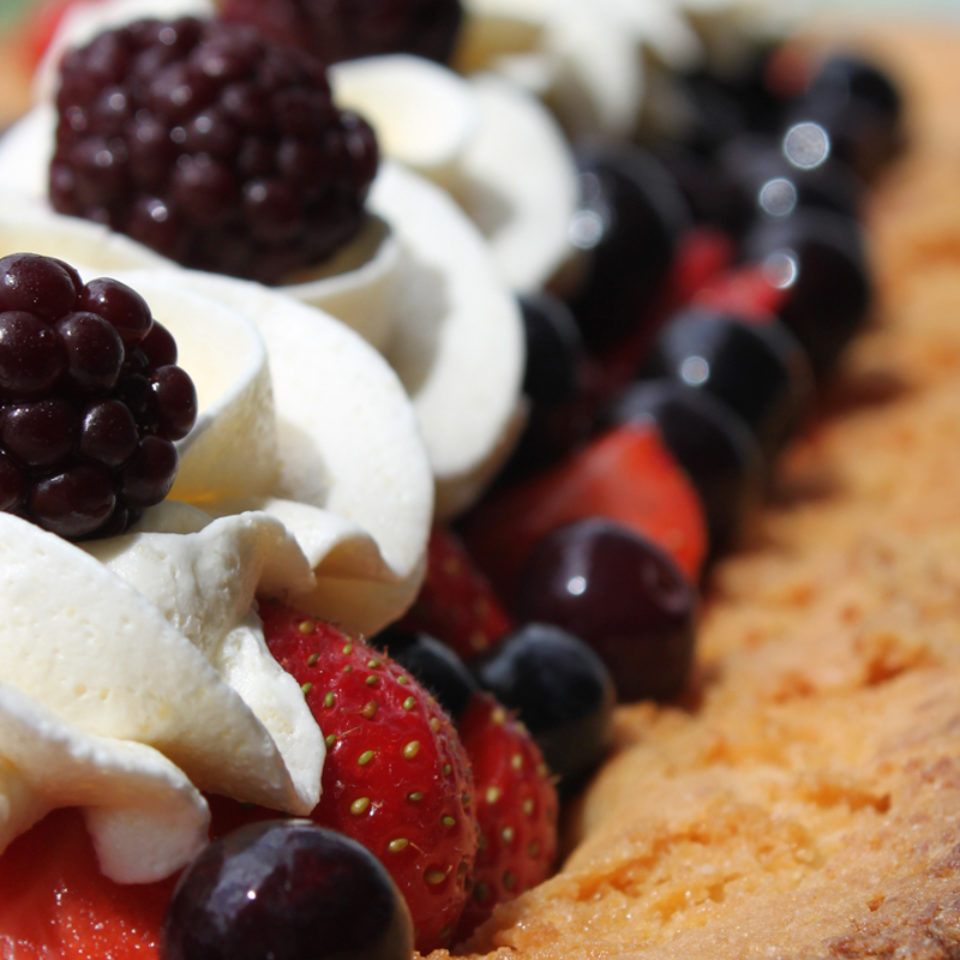 Slof deluxe met rood fruit