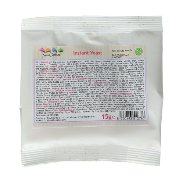 FC2515 FunCakes Instant Yeast 15g