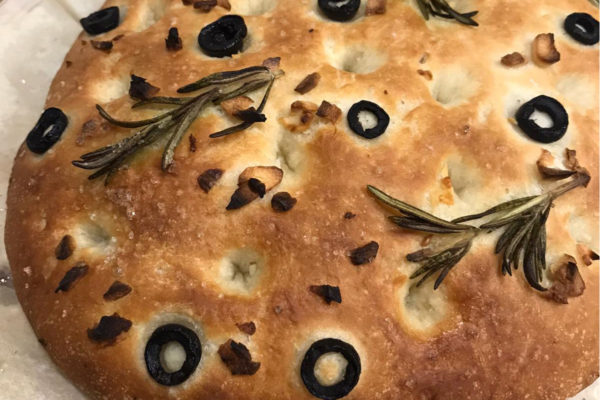 Focaccia Knoflook Olijven