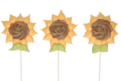Sunflower Meringue Pops