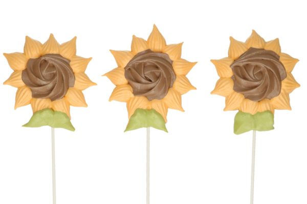 Sunflower Meringue Pops