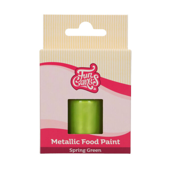 F45170 FunCakes Metallic Food Paint Spring Green