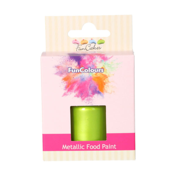 FC50378 FunCakes Metallic Food Paint Spring Green FunCakes Metallic Food Paint Spring Green