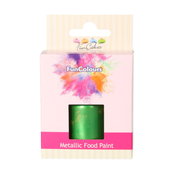 FC50380 FunCakes Metallic Food Paint Bright Green FunCakes Metallic Food Paint Bright Green