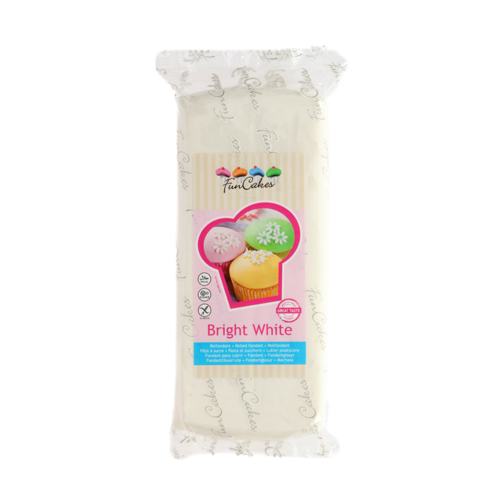 FC97100 Funcakes Fondant Bright White 1kg 2020