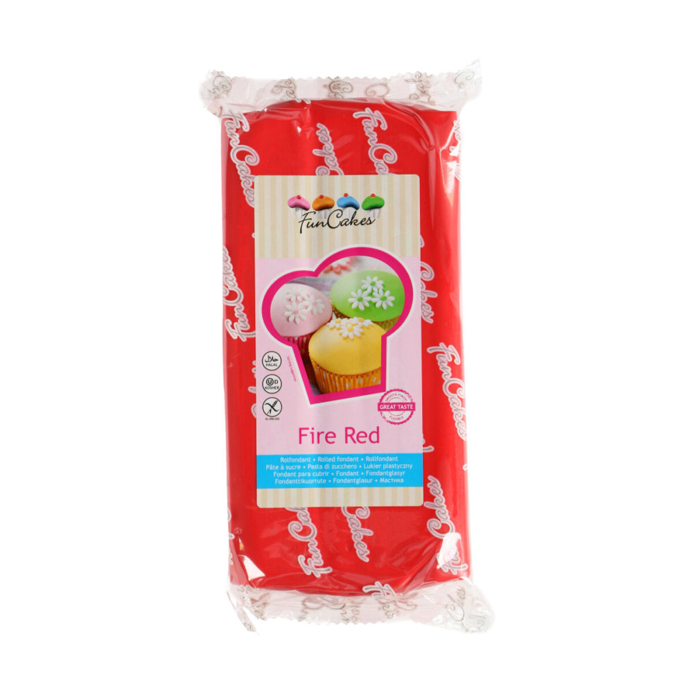 FC97360 FunCakes Fondant Fire Red 1kg 2020
