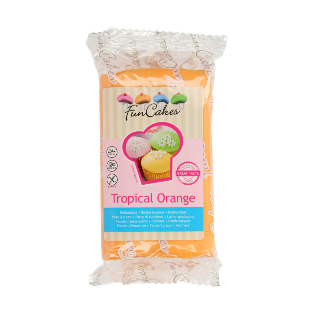 FC97550 FunCakes Fondant Tropical Orange 2002