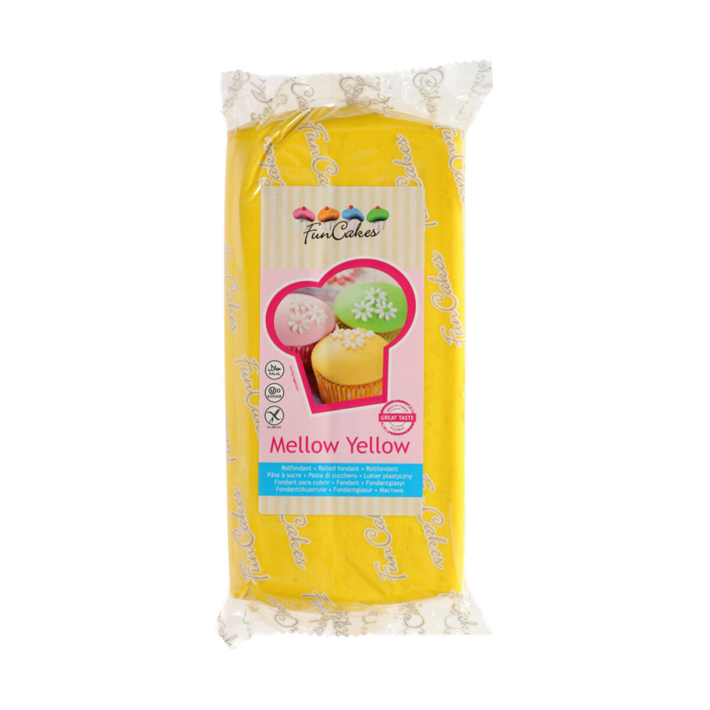 FC97610 FunCakes Fondant Mellow Yellow 1kg 2020