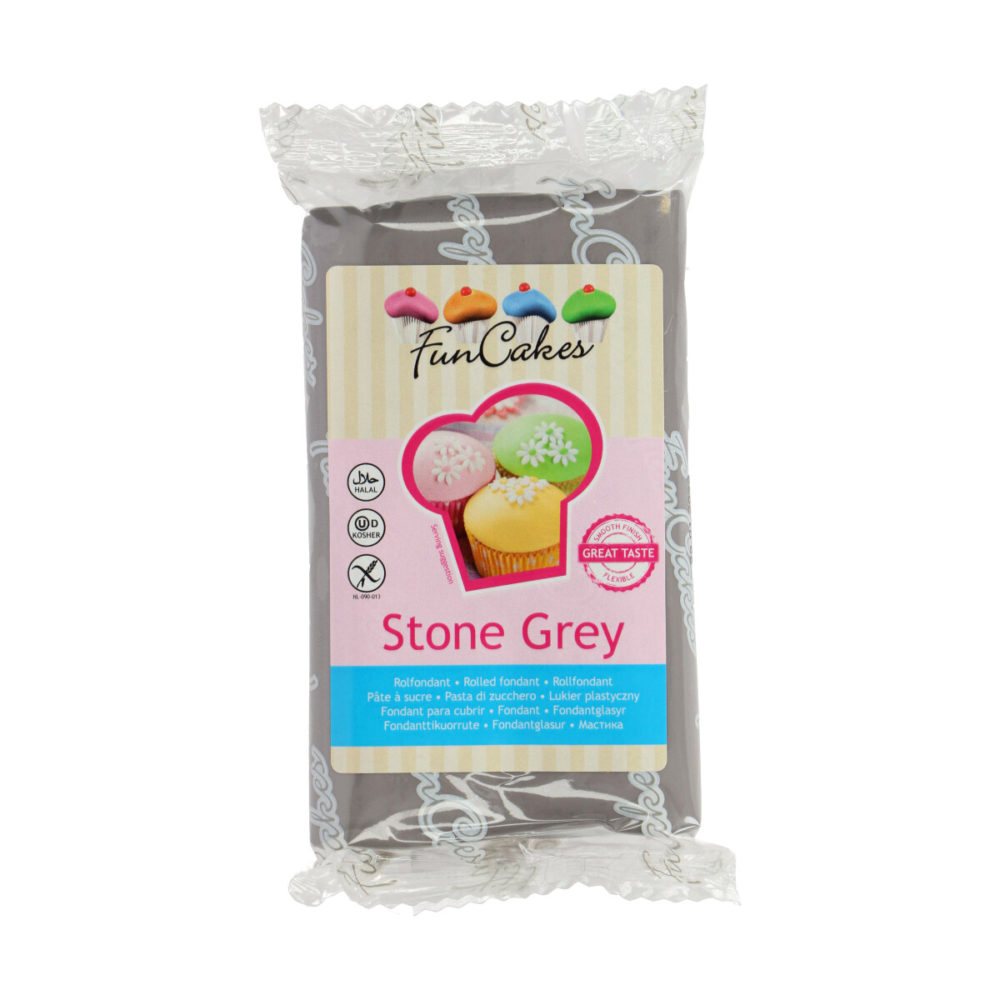 FC97850 FunCakes Fondant Stone Grey 2020