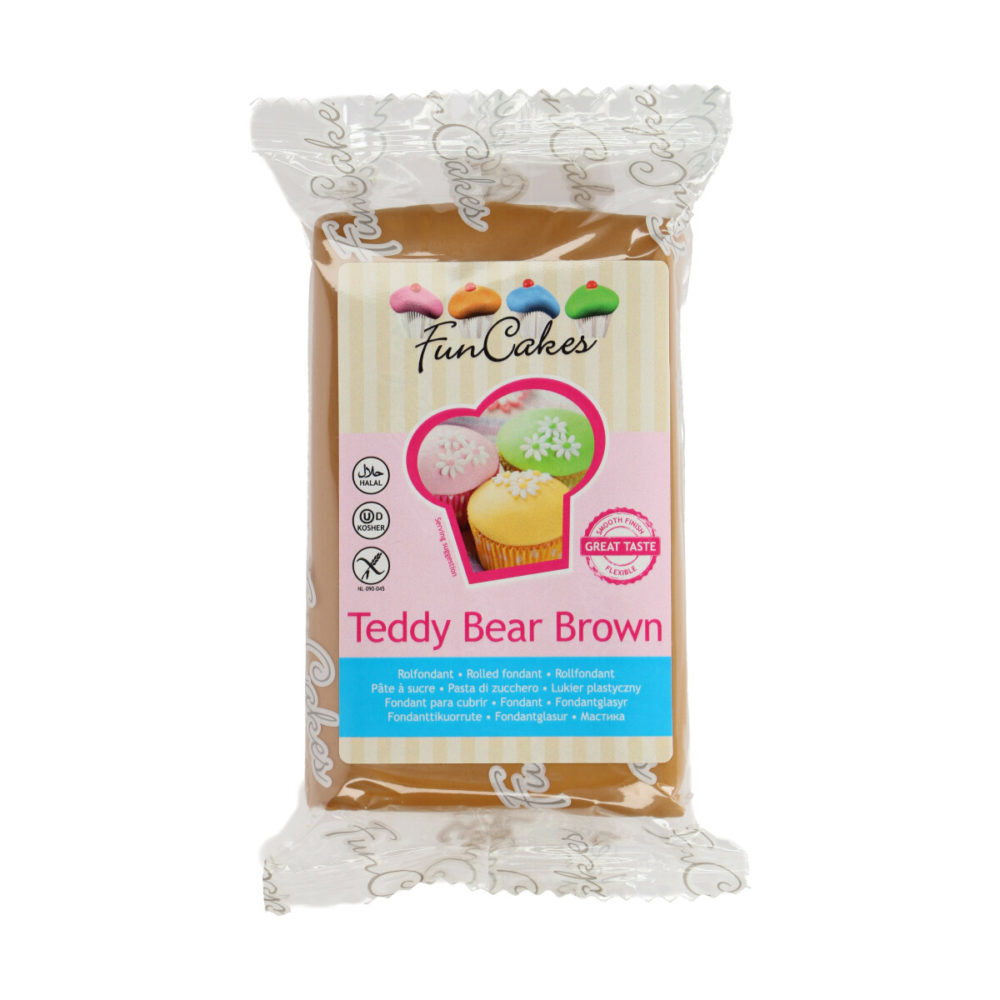 FC97990 FunCakes Fondant Teddy Bear Brown 250g 2020