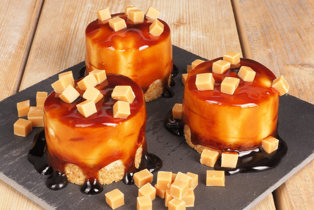 Goddelijke Karamelgebakjes Goddelijke karamelgebakjes