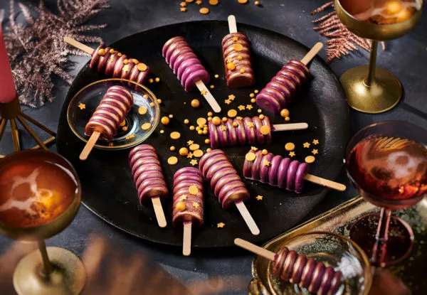 New Year's Eve cakesicles