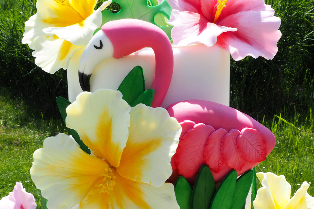 Tropical Flamingo Taart 2