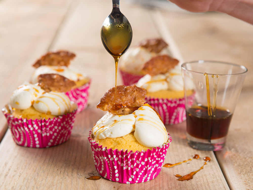 Cupcake Caramel Gingersnap cookies