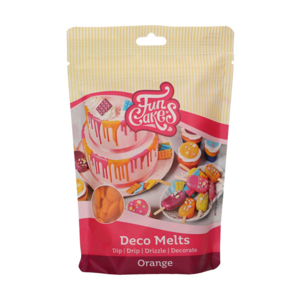 F25120 FunCakes Deco Melts Orange 250g