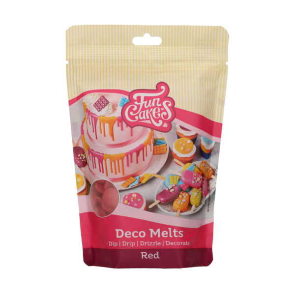 F25130 FunCakes Deco Melts Red 250g