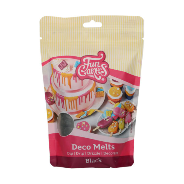 F25150 FunCakes Deco Melts Black 250g