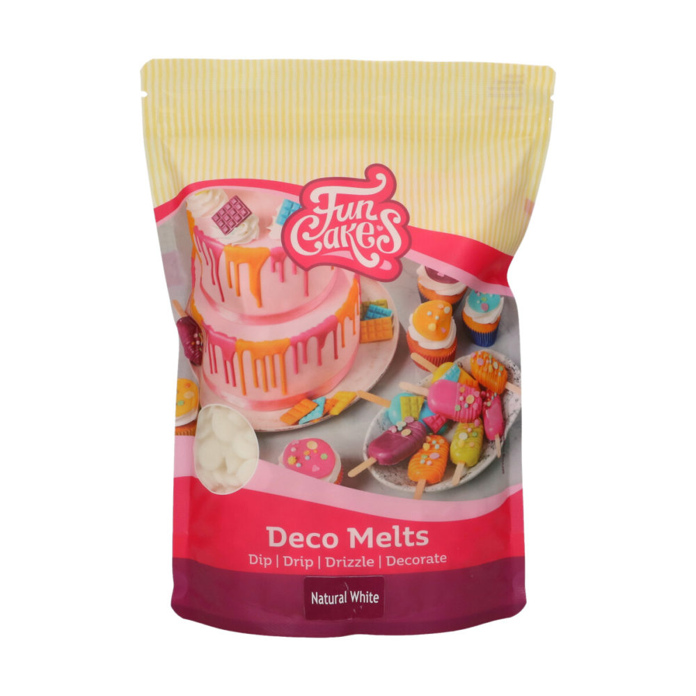 F25200 FunCakes Deco Melts Natural White 1kg