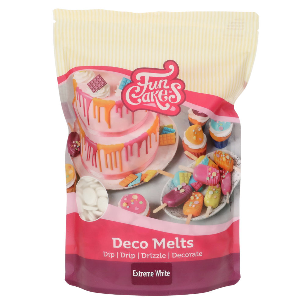 F25210 FunCakes Deco Melts Extreme White 1kg