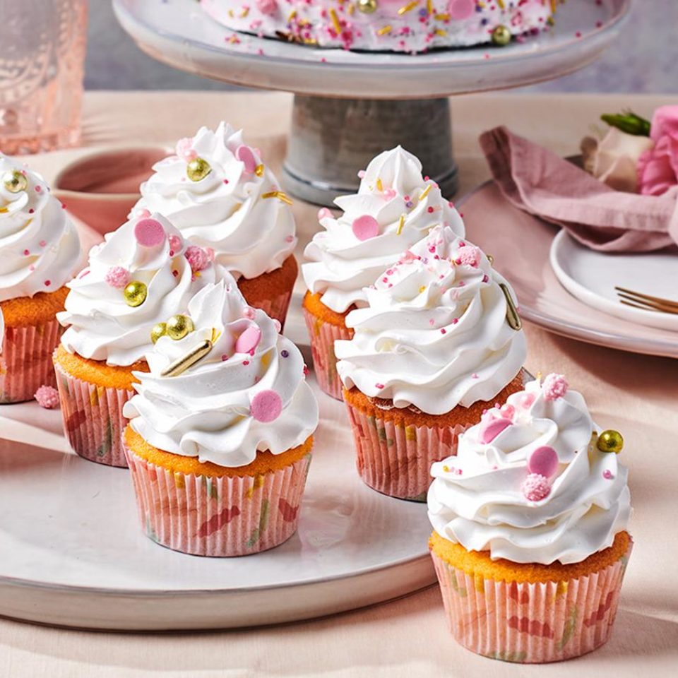 Cupcakes met lemon meringue Enchanted Cream®