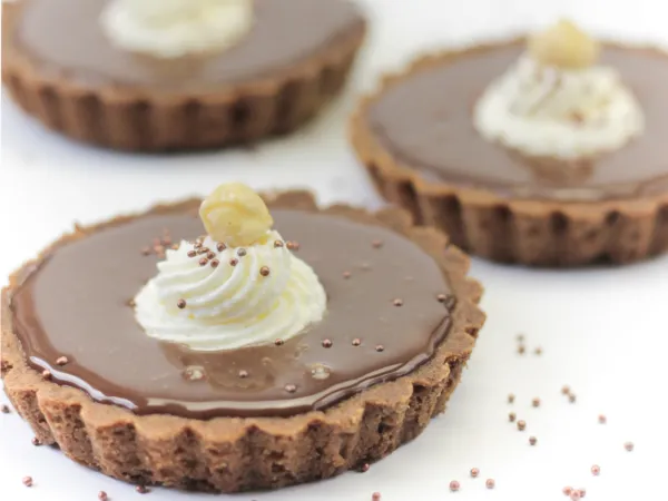 Caramel ganache tartelettes