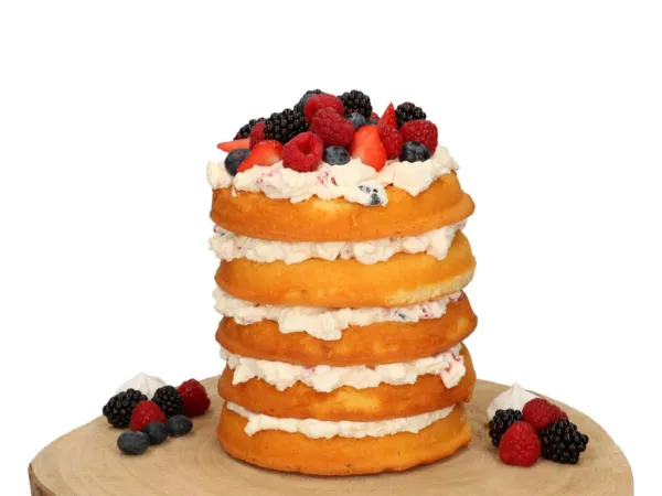 Eton mess naked cake