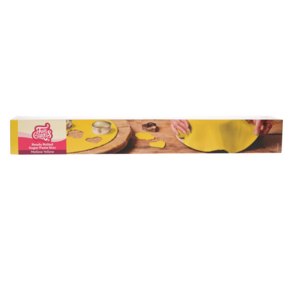 F20725 FunCakes Ready Rolled Sugar Paste Disc Mellow Yellow