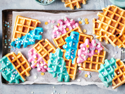 Waffles With Deco Melts And Confetti