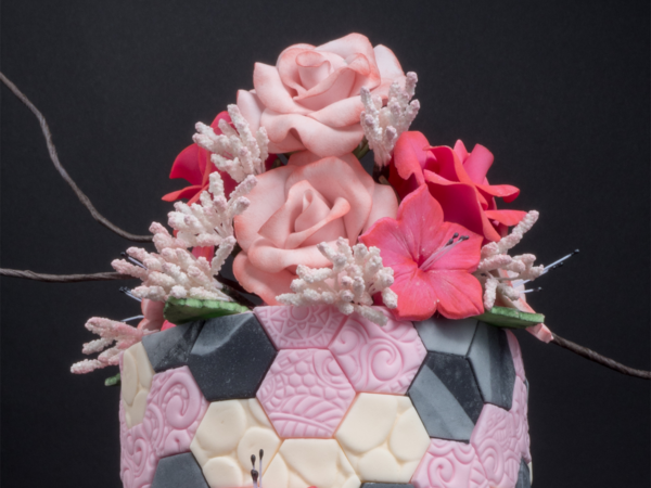 Geo Hexagon Cake 3