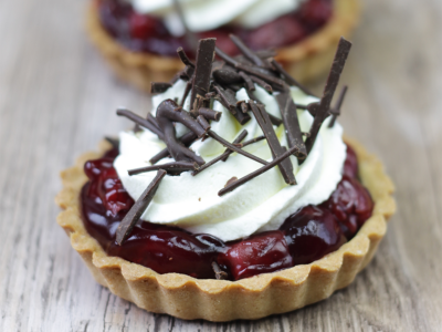 Mini Cherry Chocolate Cakes