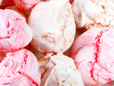 Toffee And Cherry Meringues