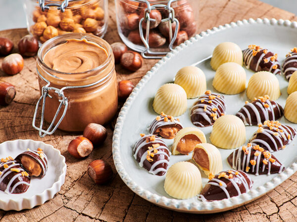 Chocolates With Hazelnut Praline Filling