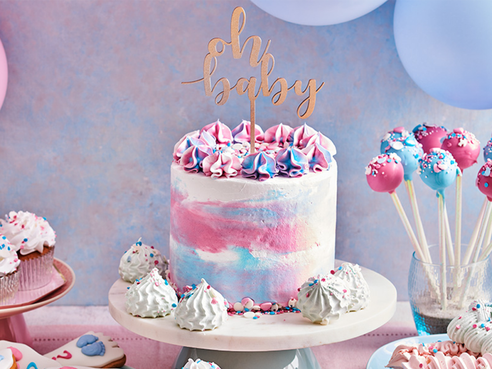 Gender Reveal Cake Funcakes