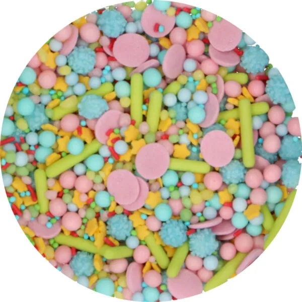 Sprinkle Medley Paillettes Argent Deluxe 65g FunCakes à 3,69 €