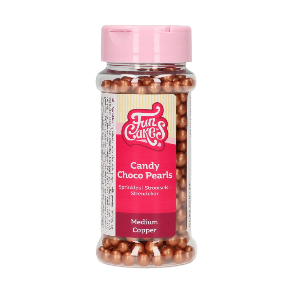 F52710 FunCakes Candy Choco Pearls Medium Copper Candy Choco Pearls Medium Copper