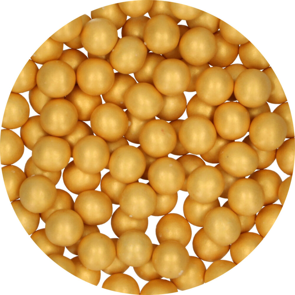 F52725 FunCakes Candy Choco Pearls Large Gold Pot