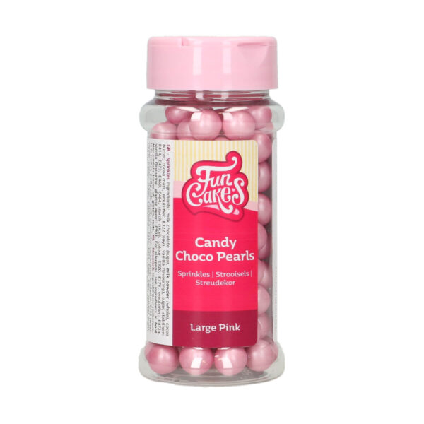 F52760 FunCakes Candy Choco Pearls Large Pink