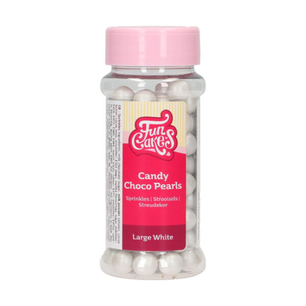 F52770 FunCakes Candy Choco Pearls Large White