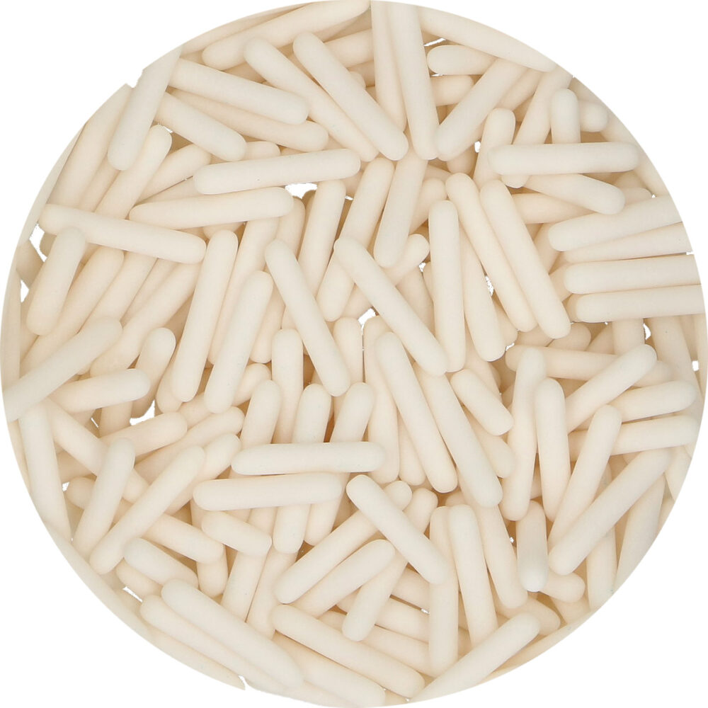 F52790 FunCakes Matt Sugar Rods XL White Pot