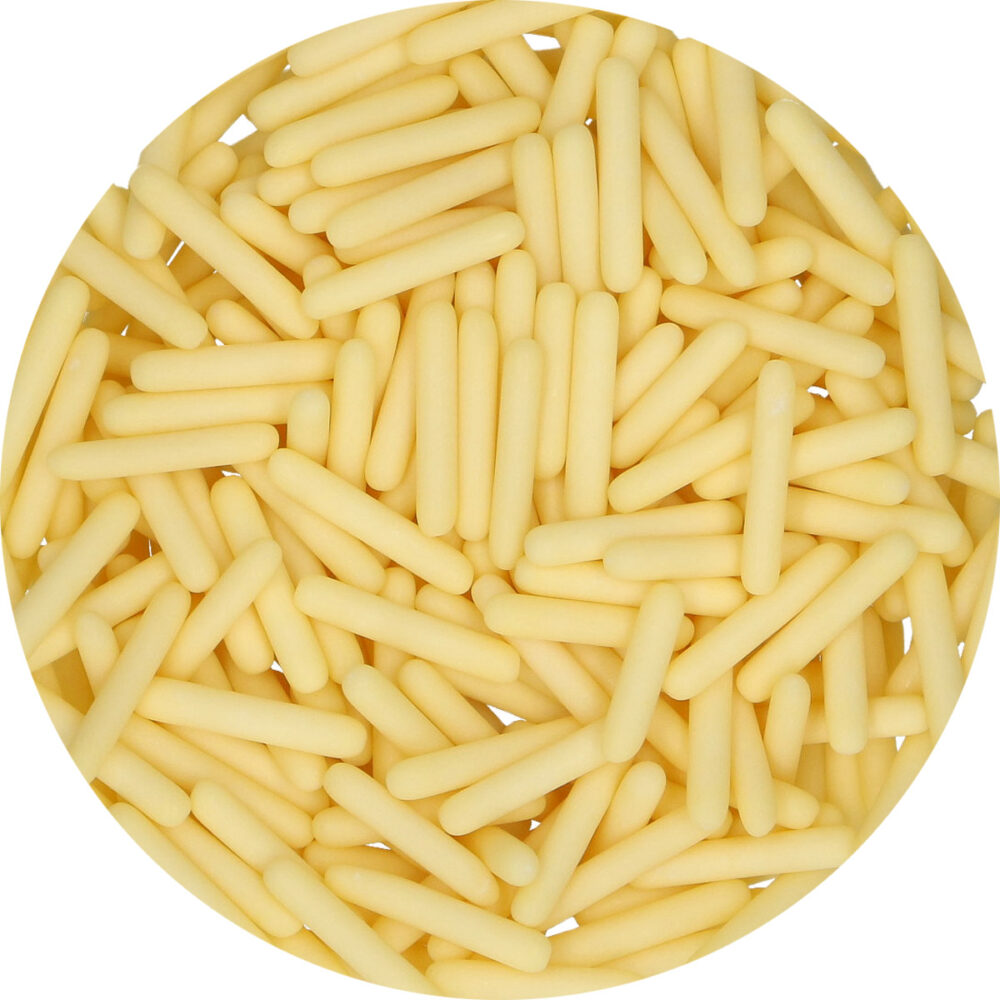 F52795 FunCakes Matt Sugar Rods XL Yellow Pot