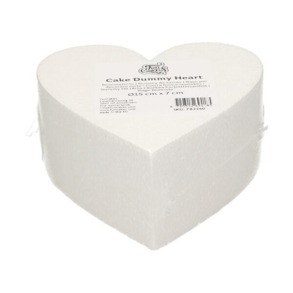 F82260 FunCakes Cake Dummy Heart 15cm