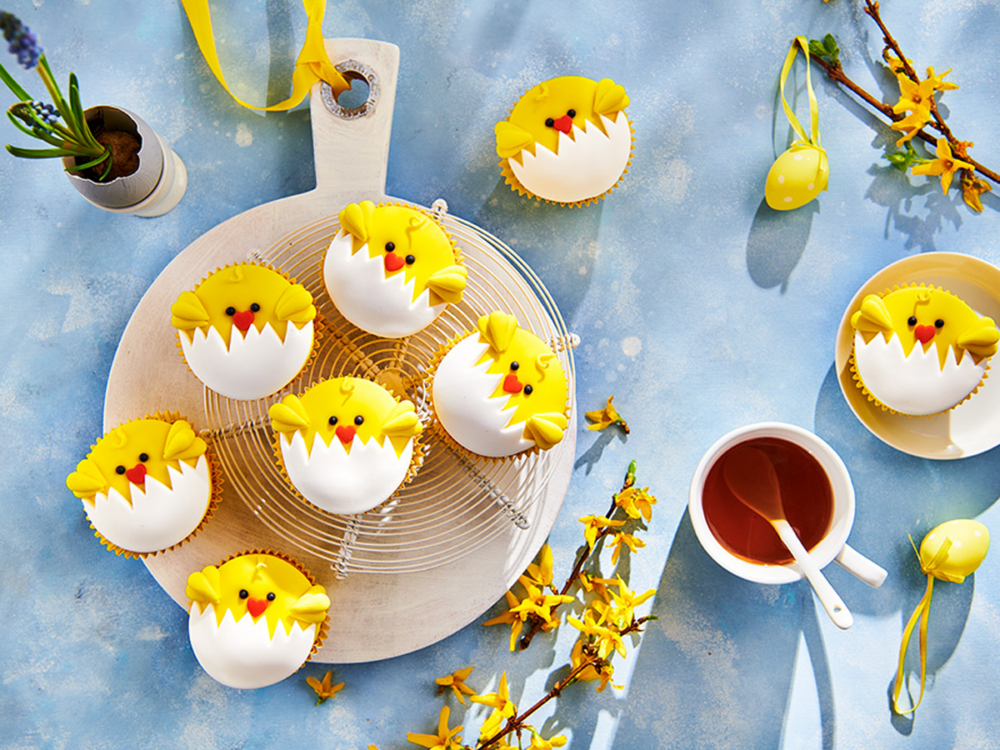 De gasten breedte Poort Kuikencupcakes voor Pasen - FunCakes