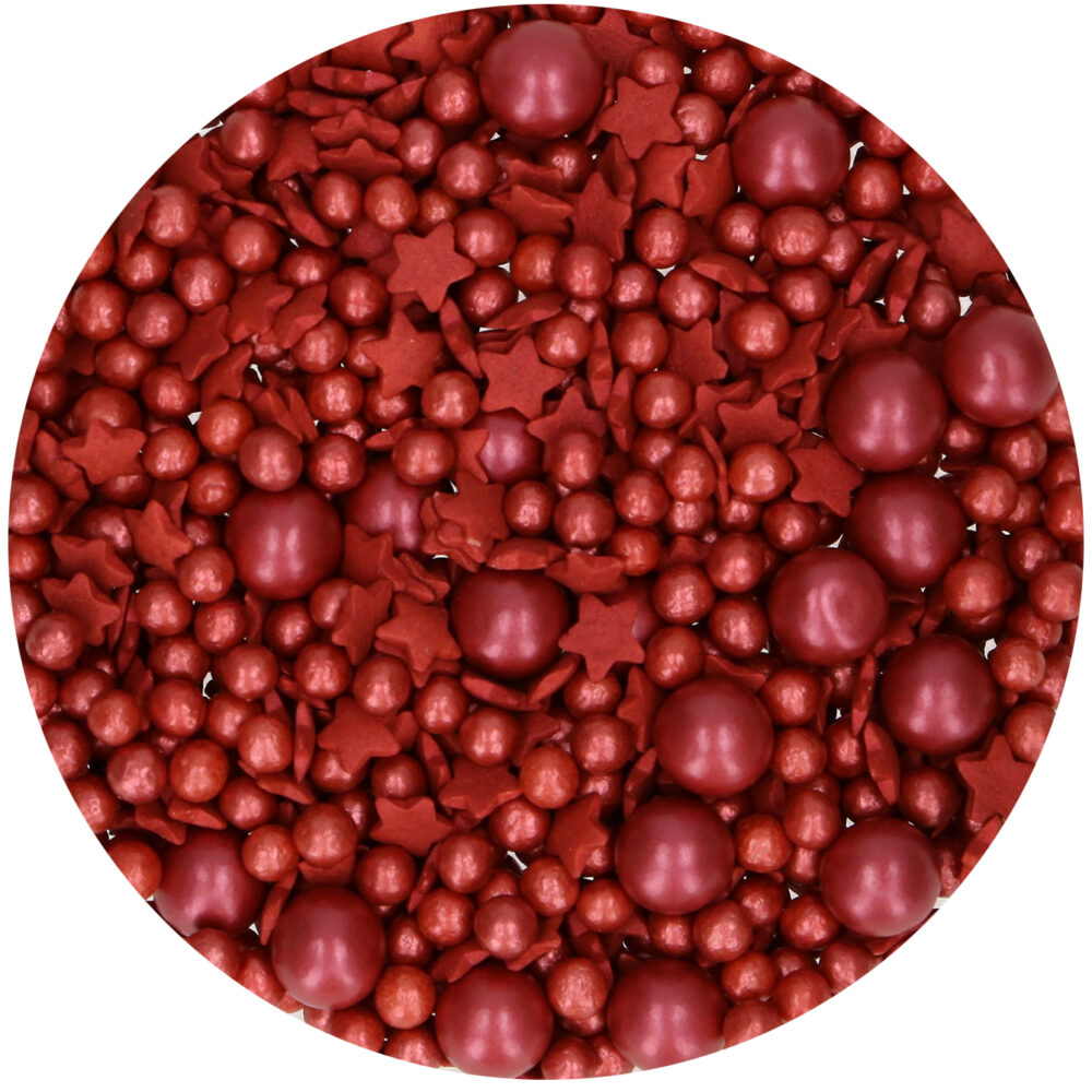 F54185 FunCakes Sprinkle Medley Bordeaux 65g Sprinkles