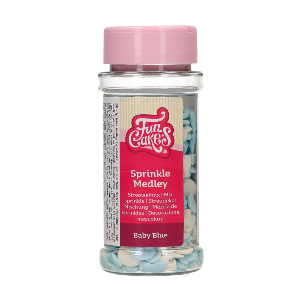F51415 FunCakes Sprinkle Medley Baby Blue 50g Sprinkle Medley Baby Blue